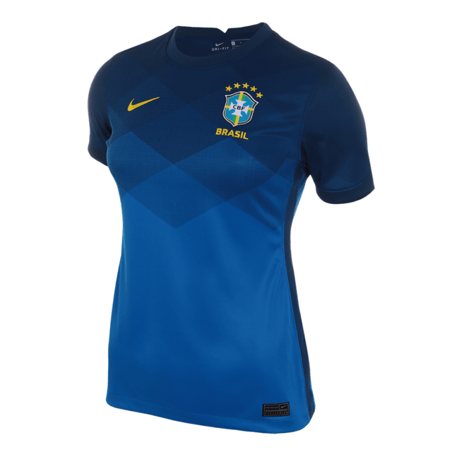 Camisa Feminina Seleção Brasil II 21/22 Nike - Azul