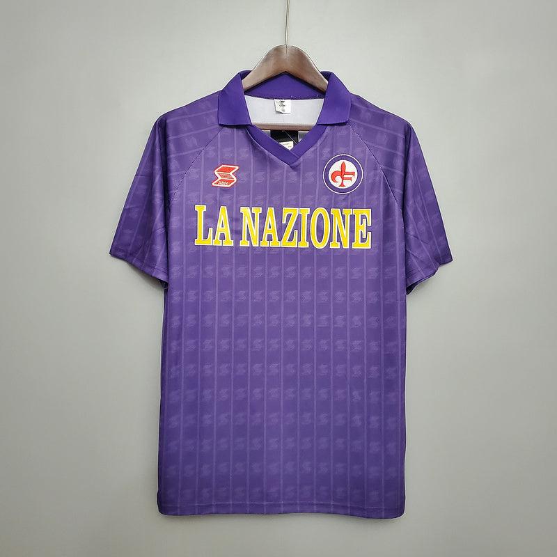 Camisa Fiorentina Retrô 1989/1990 Roxa - ABM