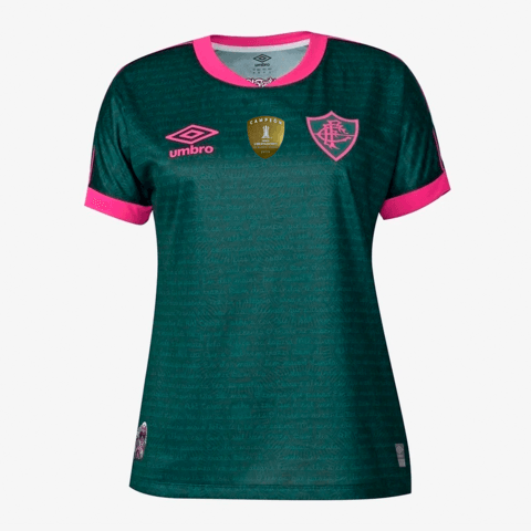 Camisa Fluminense I 23/24 Umbro - Verde  Feminino