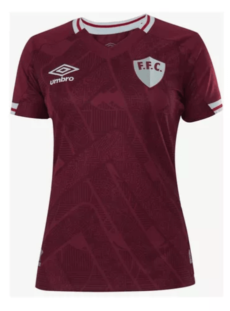 Camisa Fluminense I 23/24 Umbro - Vinho Feminino