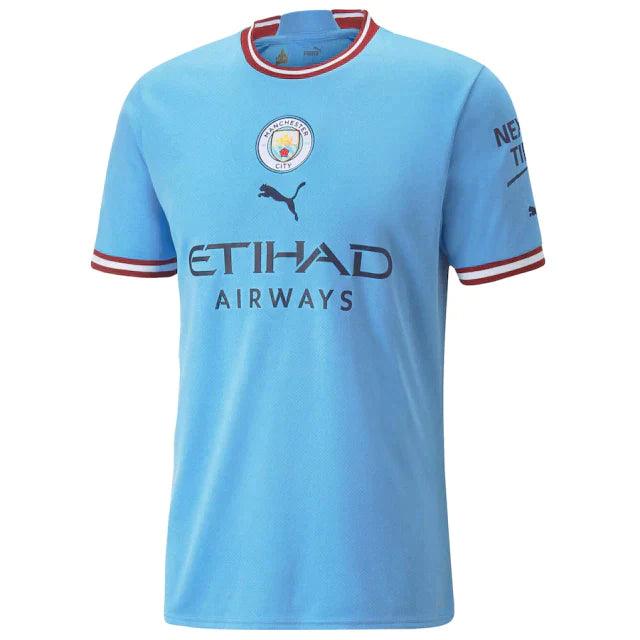 Camisa Manchester City Home 22/23 s/n° Torcedor Masculina - Azul