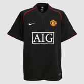 Camisa Manchester United 2007/08 - Retrô Masculino - Preta