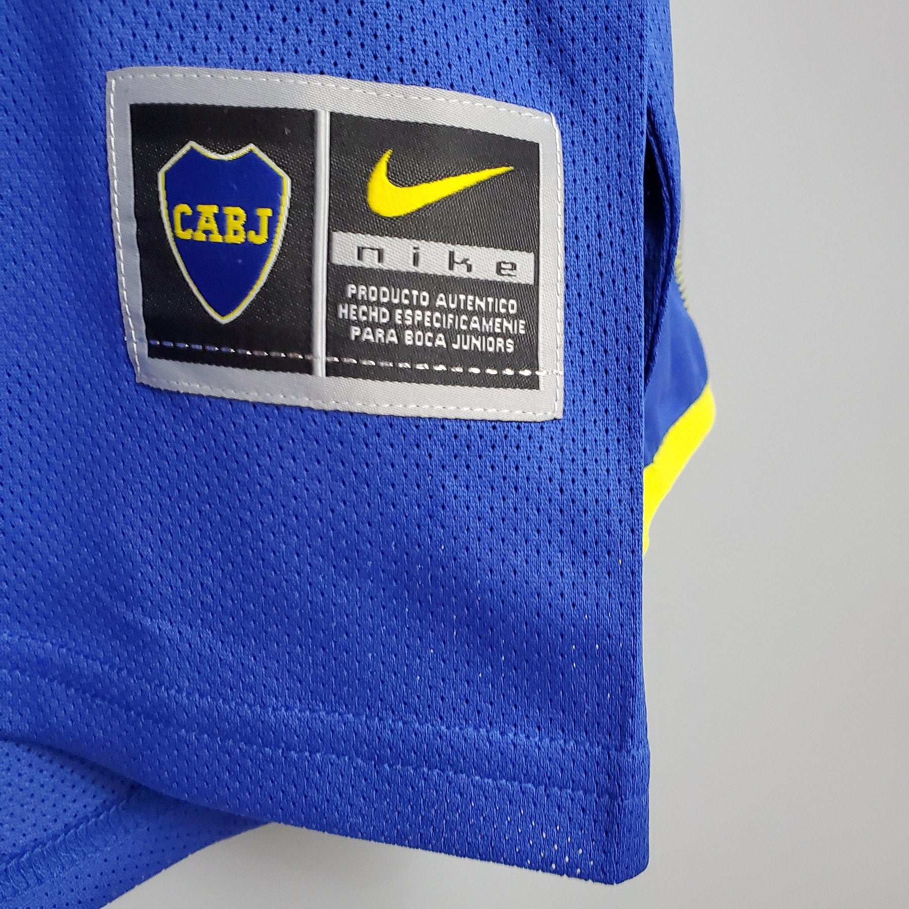 Camisa Manga Longa Boca Juniors 03/04 Nike - Azul e Amarelo