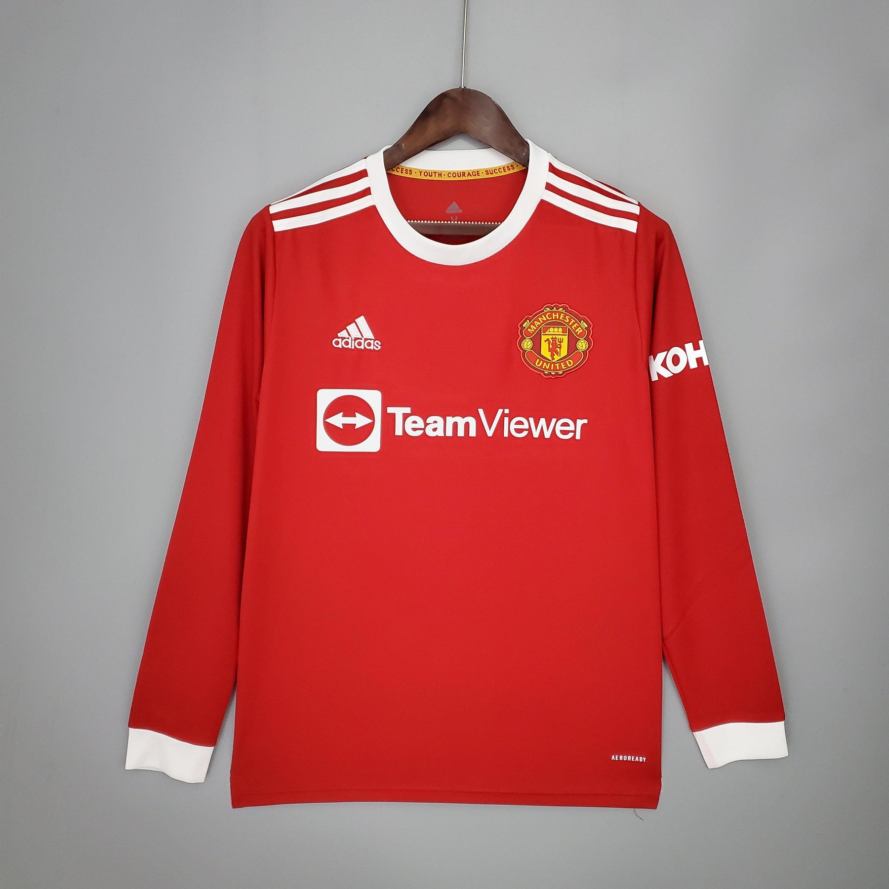 Camisa Manga Longa Manchester United 21/22 - Vermelho