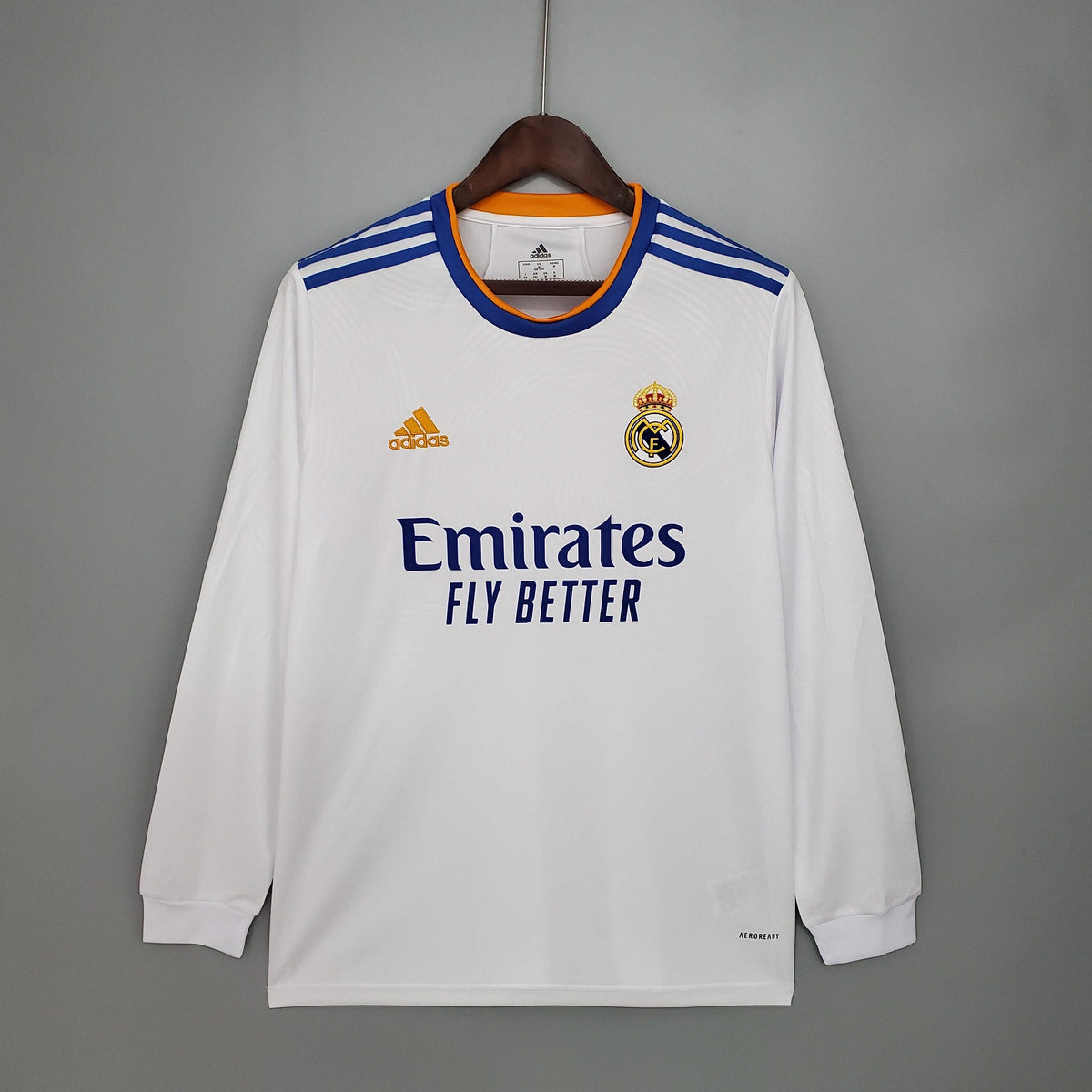 Camisa Manga Longa Real Madrid 21/22 - Branco