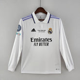 Camisa Manga Longa Real Madrid [UEFA Champions League #14] 22/23 Adidas - Branco