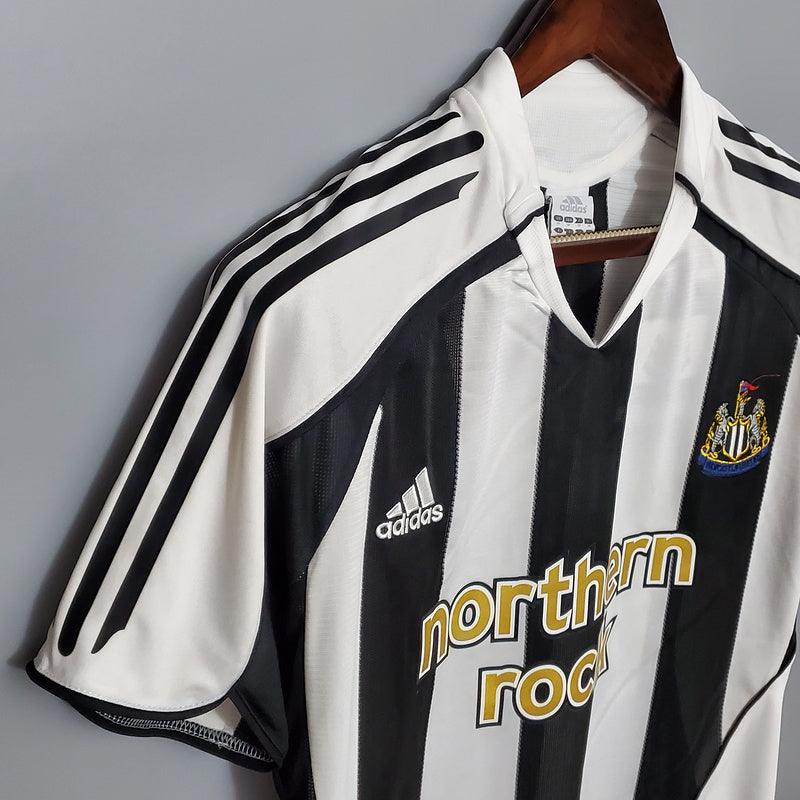 Camisa Newcastle Retrô 2005/2006 Preta e Branca - Adidas