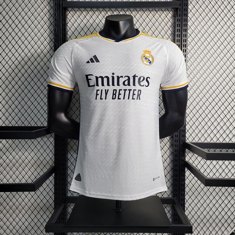 Camisa Real Madrid I 23/24 - Branca - Adidas - Masculino Versão Jogador