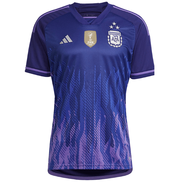 Camisa Seleção da Argentina II [Com Patch Copa do Mundo] 2022 Adidas - Roxo