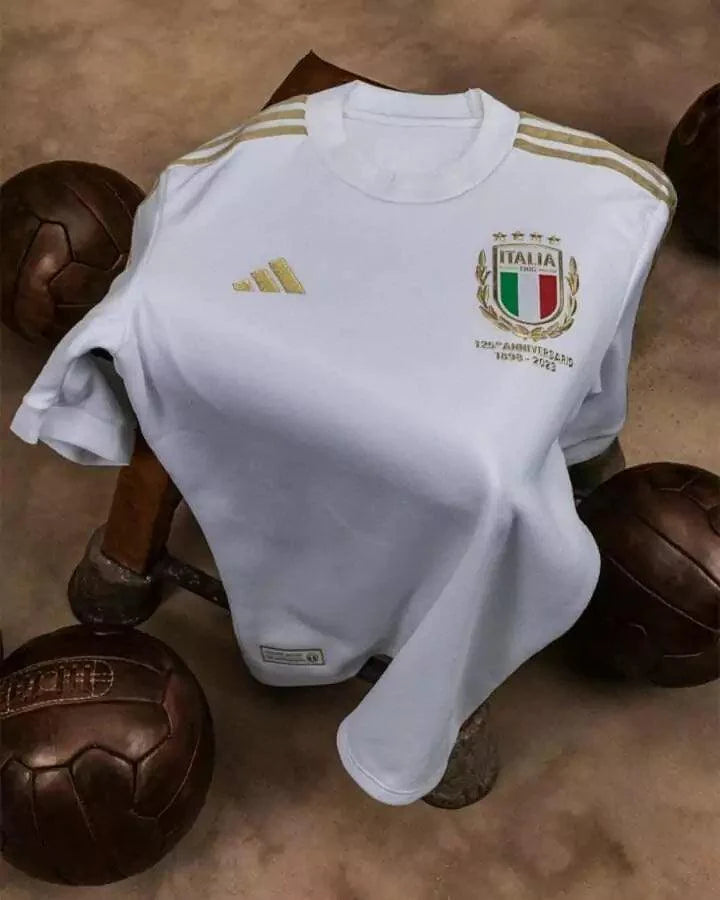 Camisa Seleção Itália 23/24 125 Anos - Branco