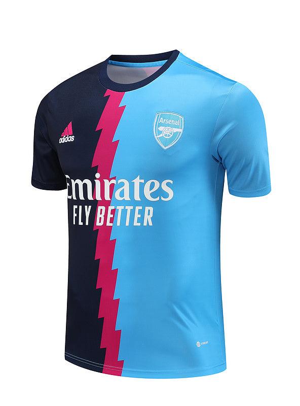 Camiseta Arsenal 23/24 - Treino - Azul Claro/Preto