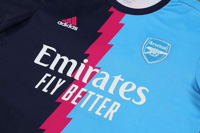 Camiseta Arsenal 23/24 - Treino - Azul Claro/Preto