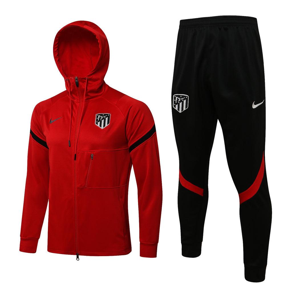 Conjunto Atlético de Madrid 21/22 Vermelha - Nike - Com Capuz