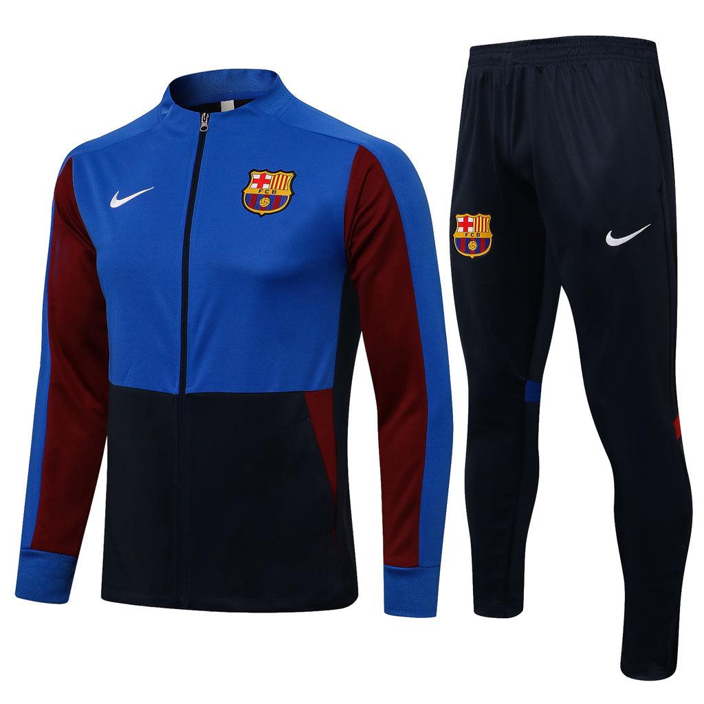 Conjunto Barcelona 21/22 Azul - Nike - Com Fecho