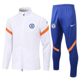 Conjunto Chelsea 21/22 Branco e Azul - Nike - Com Fecho