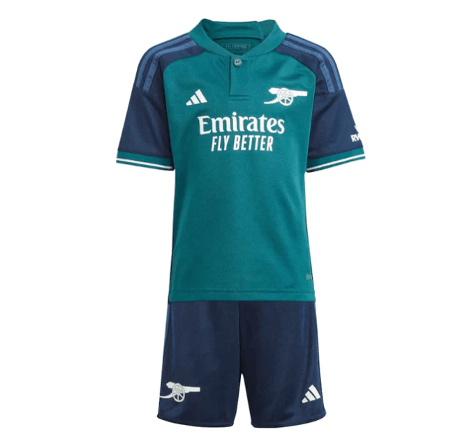 Conjunto Infantil Arsenal Third 23/24 - Verde