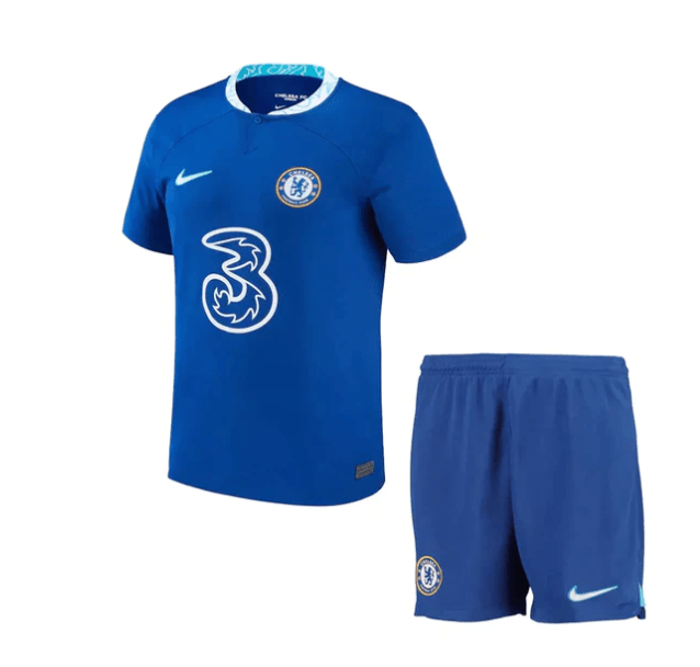 Conjunto Infantil Chelsea Home 22/23 - Azul