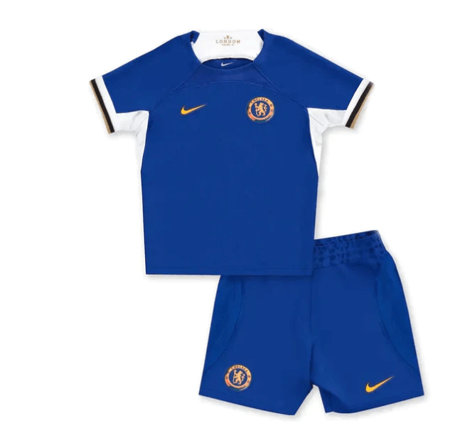 Conjunto Infantil Chelsea Home 23/24 - Azul