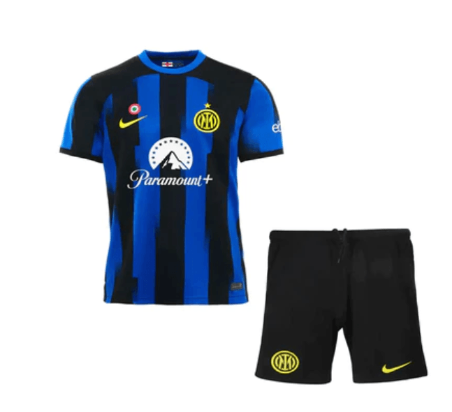 Conjunto Infantil Inter de Milão Home 23/24 - Azul e Preto