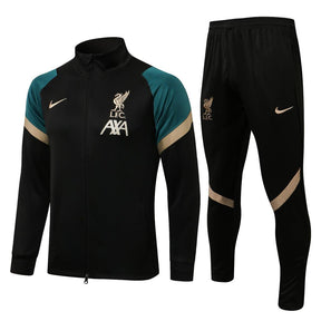 Conjunto Liverpool 21/22 Preta - Nike - Com Fecho