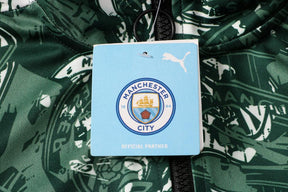 Conjunto Manchester City 21/22 Preta e Verde - Puma - Com Fecho