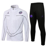 Conjunto PSG 21/22 Branco e Preto - Nike Jordan - Com Fecho