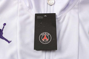 Conjunto PSG 21/22 Branco e Preto - Nike Jordan - Com Fecho