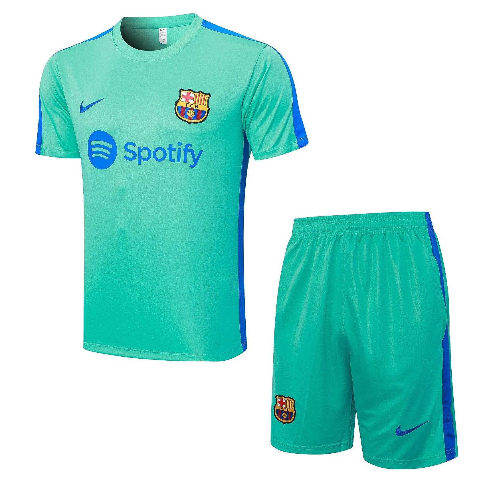 Conjunto Regata Barcelona - Verde e Azul