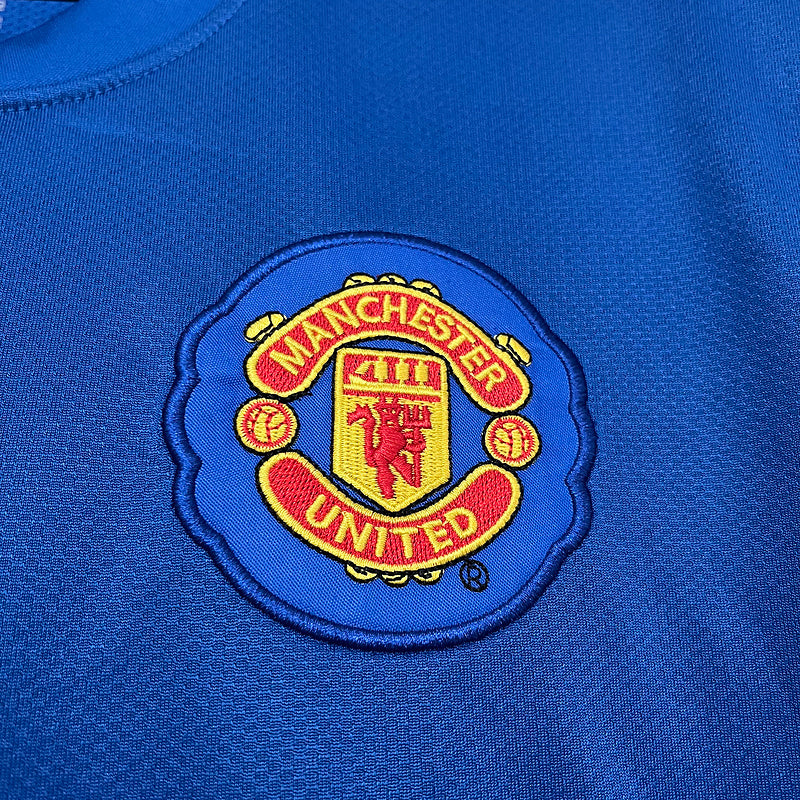 Camisa Retrô Manchester United Nike 2007/08 Masculino Azul