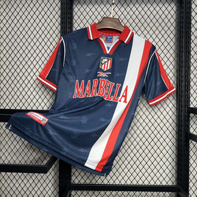 Camisa do Atlético de Madrid Azul Marbella 1998 Masculina