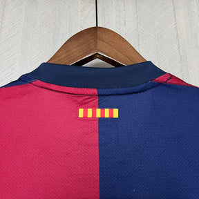 Camisa Barcelona Casa l 24/25 Azul e Vermelho