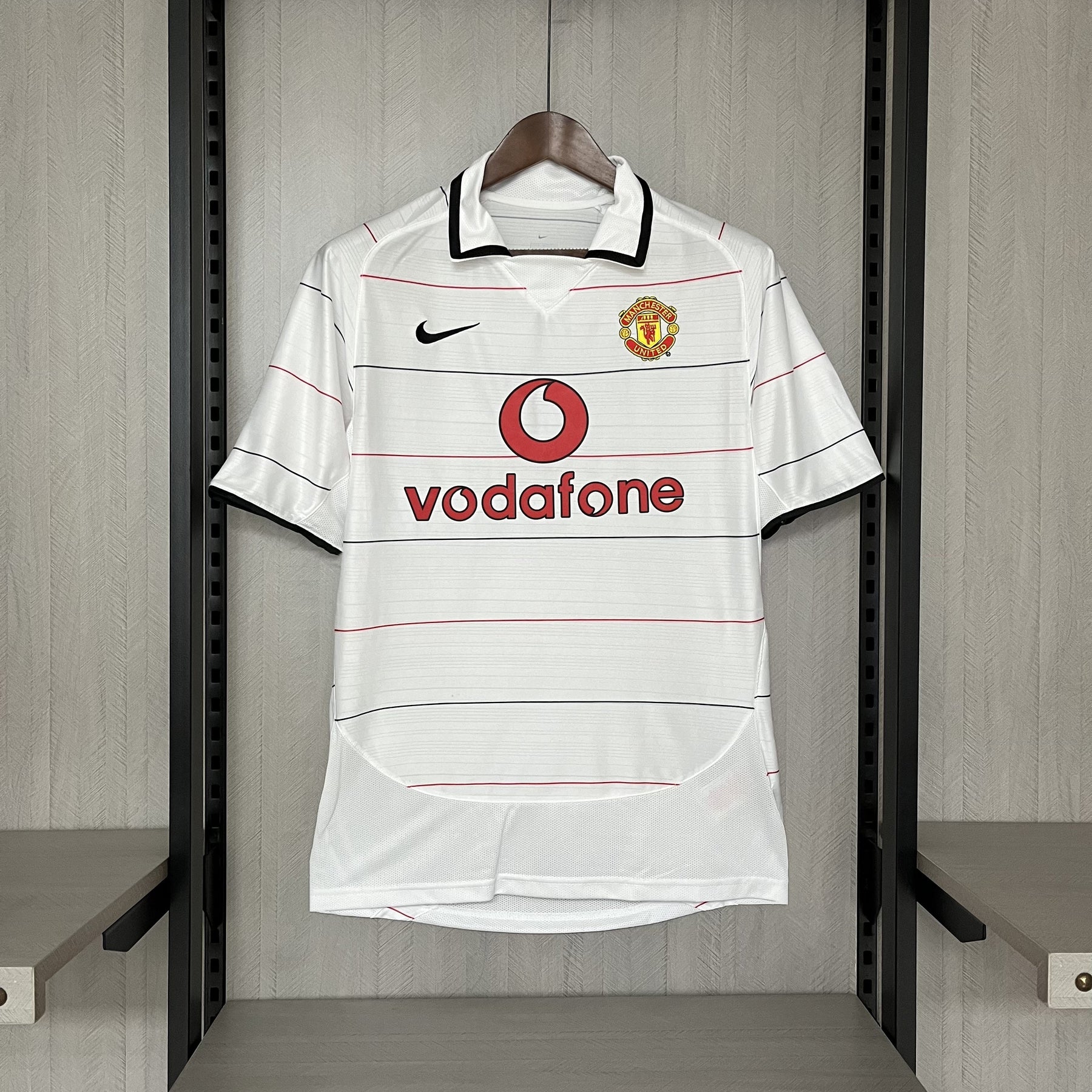 Camisa Manchester United 2004/06 - Retrô Masculino - Branca