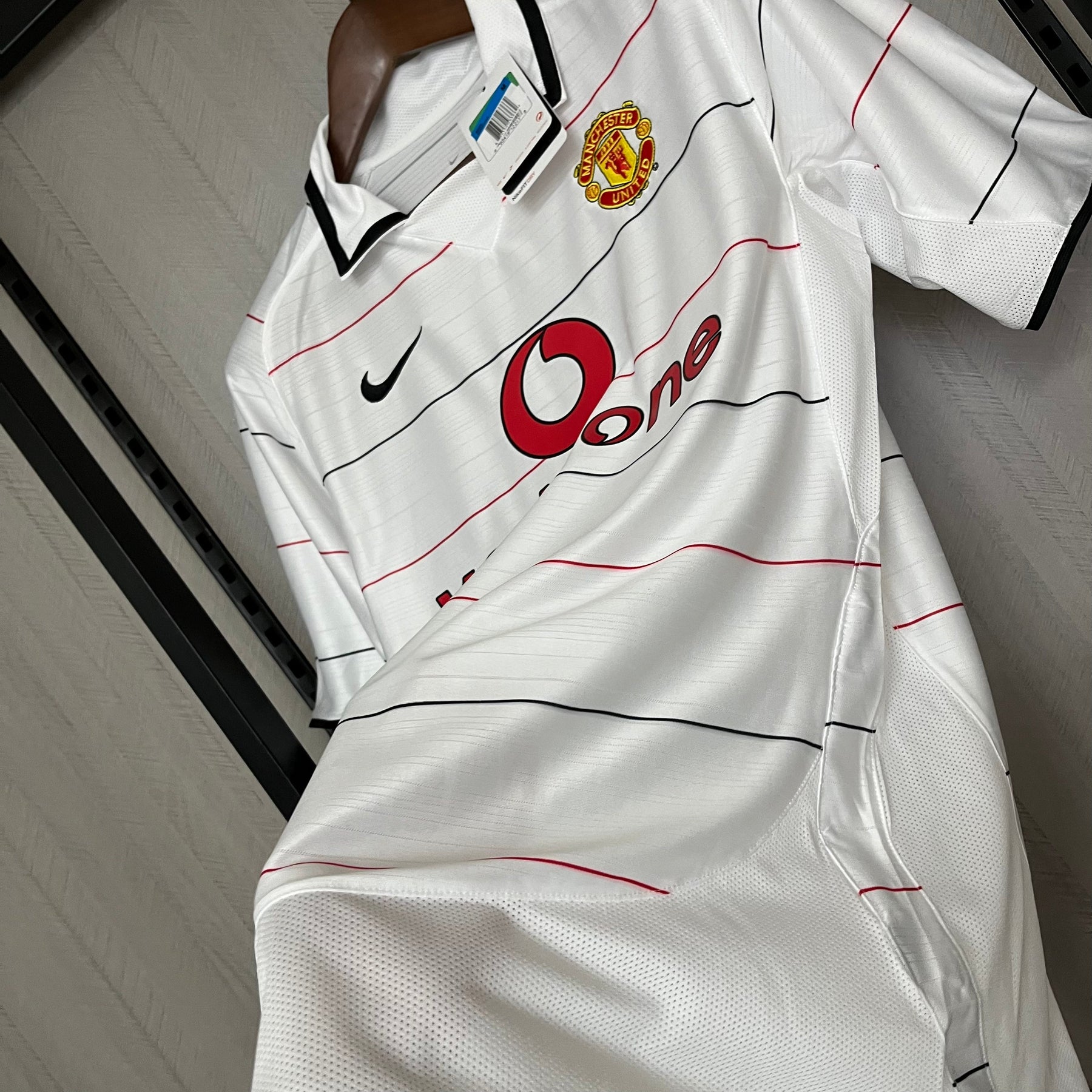 Camisa Manchester United 2004/06 - Retrô Masculino - Branca