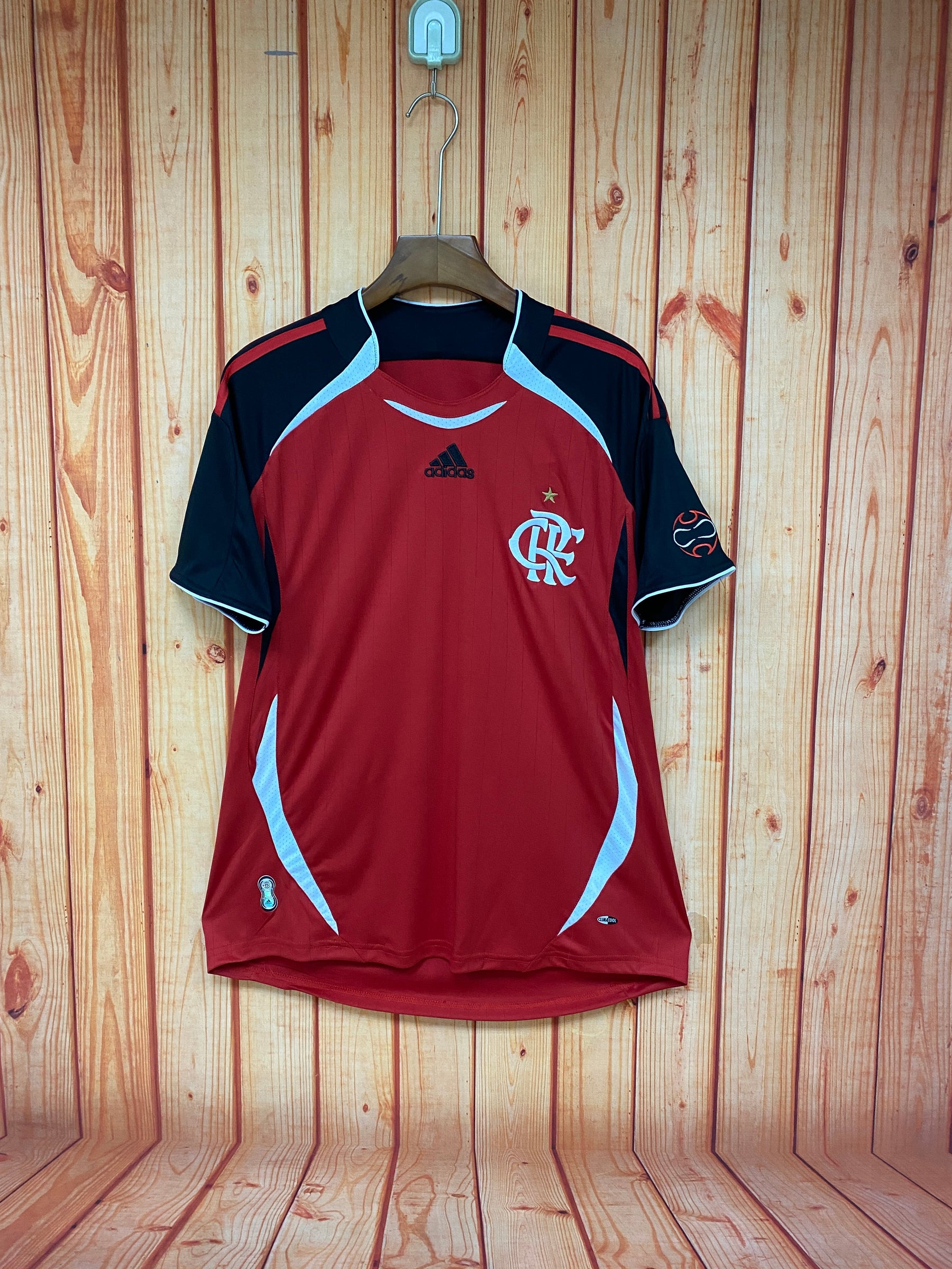 Camisa Flamengo 22/23 Adidas Teamgeist Masculina - Vermelho+Preto