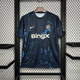 Camisa Chelsea Pre jogo 24/25 Azul e preta