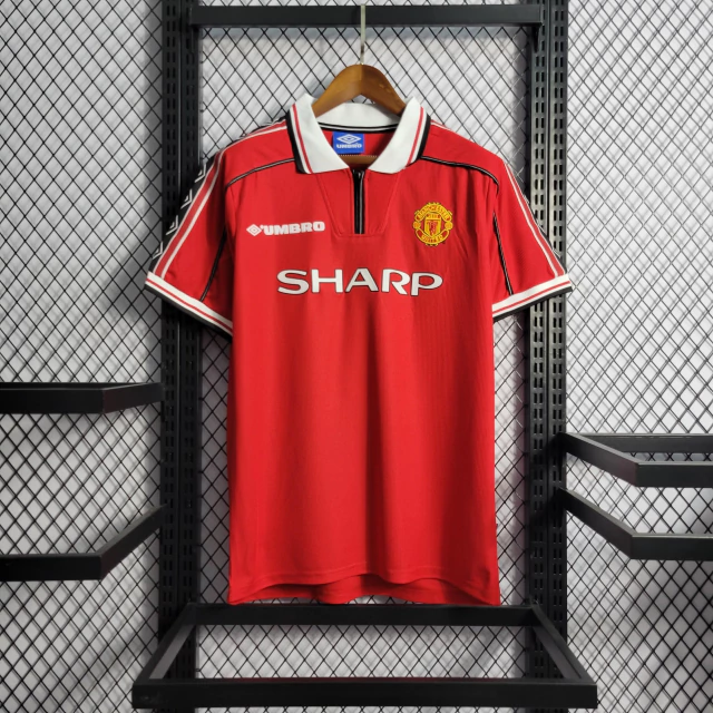 Camisa Manchester United Home (1) 1998/99 Umbro Retrô Masculina