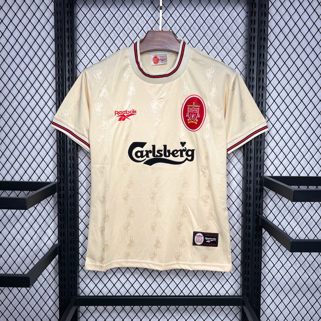 Camisa Retrô Liverpool Away 96/97 Torcedor Reebok Masculina - Marfim