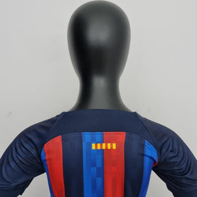 Kit Infantil Barcelona 22/23 Nike - Azul e Vermelho