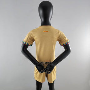 Kit Infantil Barcelona II 22/23 Nike - Dourado