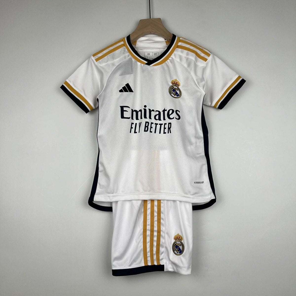 Kit Infantil Real Madrid I 23/24 Adidas - Branco