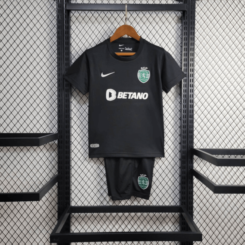 Kit Infantil Sporting  24/25 Preto