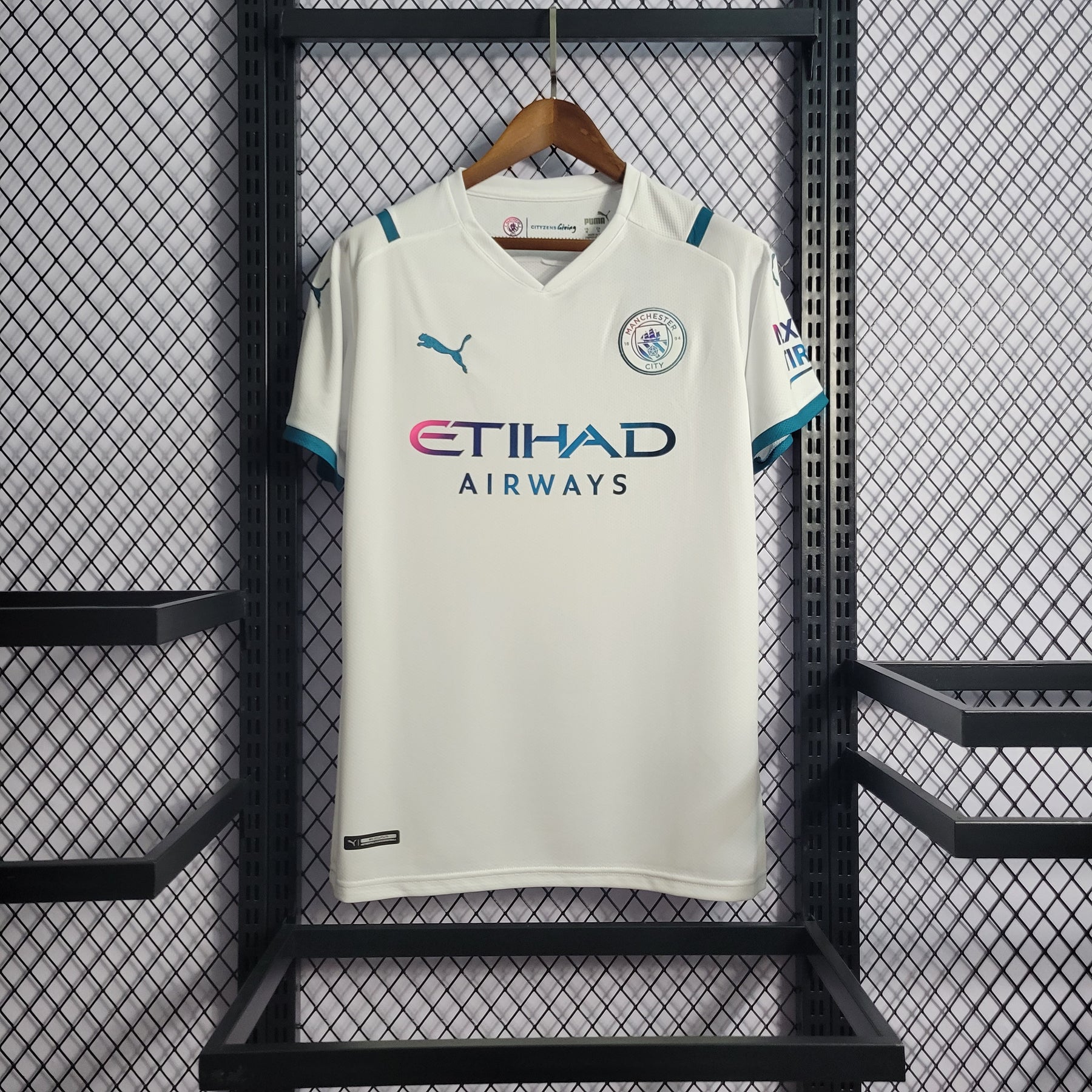 Camisa Manchester City II 21/22 Puma - Branco (Porto Feliz e Região)