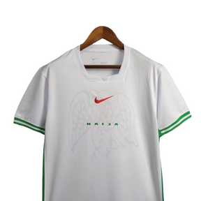 Camisa Nigéria I 24/25 - Torcedor Nike Masculina - Branca com detalhes em verde