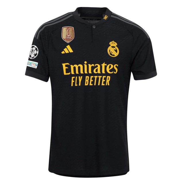 Camisa Adidas Real Madrid  II Away 2023/24 + Patch Mundial + 14 UCL